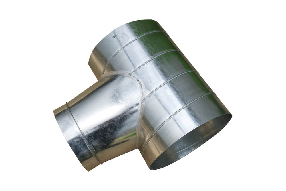 Galvanized steel reducer T - 5 main types of HVAC fittings 1
