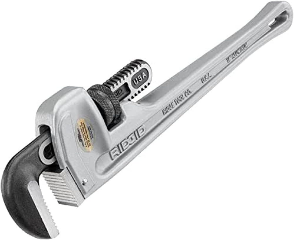 RIDGID 31100 Model 8181 Aluminum Straight Pipe Wrench - Best HVAC Hand Tools for 2024